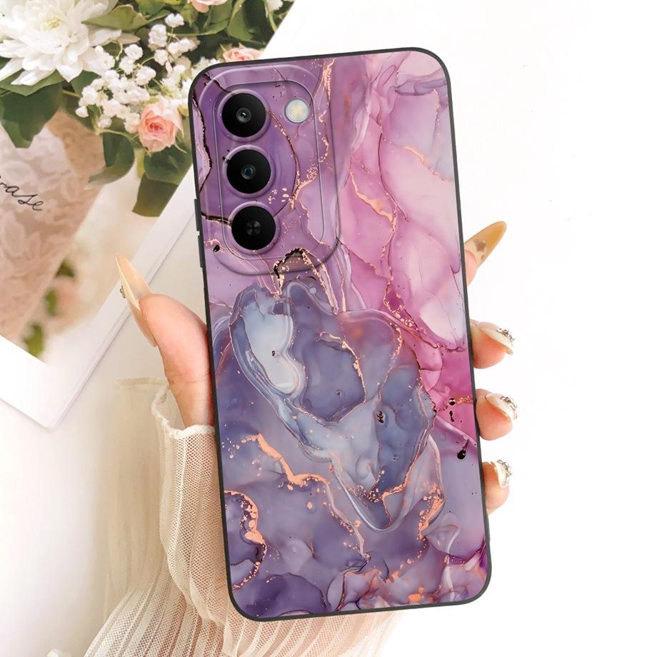 For Realme C83 C100 Phone Case Floral Daisy Aesthetic Moon Nigth Bow Pattern Funda Soft Matte Silicone Back Cover Realme P4 Lite