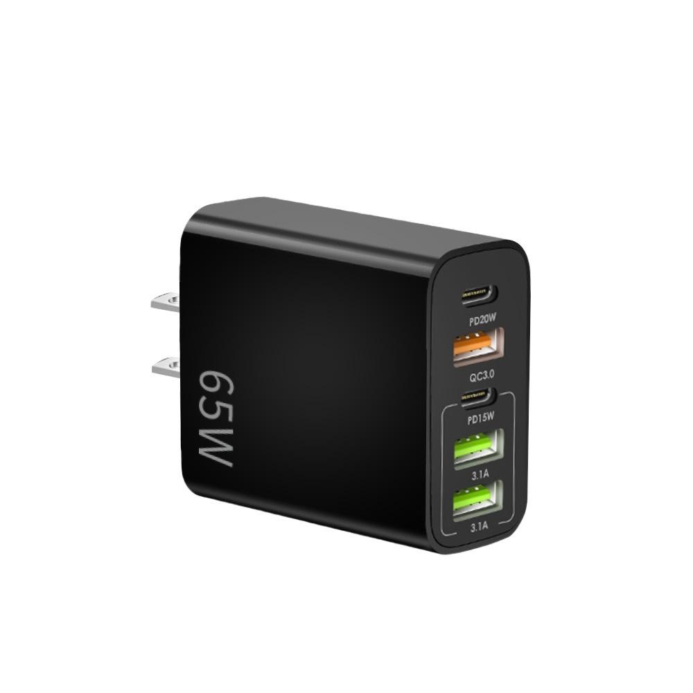 Многопортовое зарядное устройство для смартфона США, европейского и британского регуляторного типа C с быстрой зарядкой Новая зарядная головка 3USB+2PD