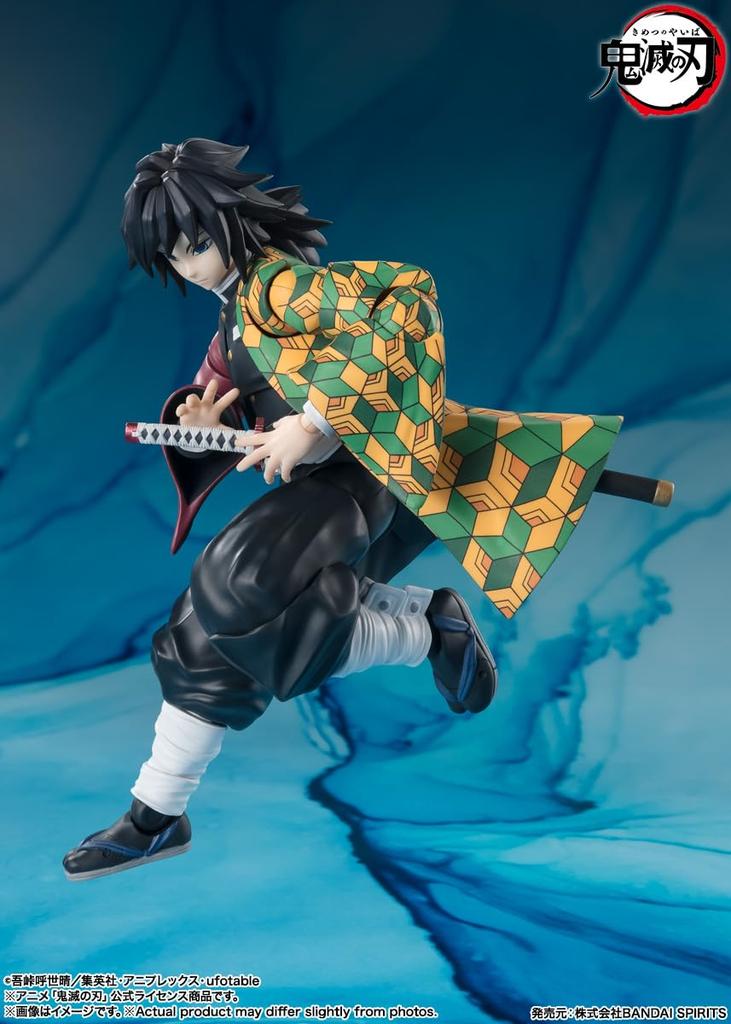 TAMASHII NATIONS Demon Kimetsu no Yaiba Giyu Tomioka 150mm PVC ABS Painted Action Figure S.H.Figuarts Slayer Approx. &