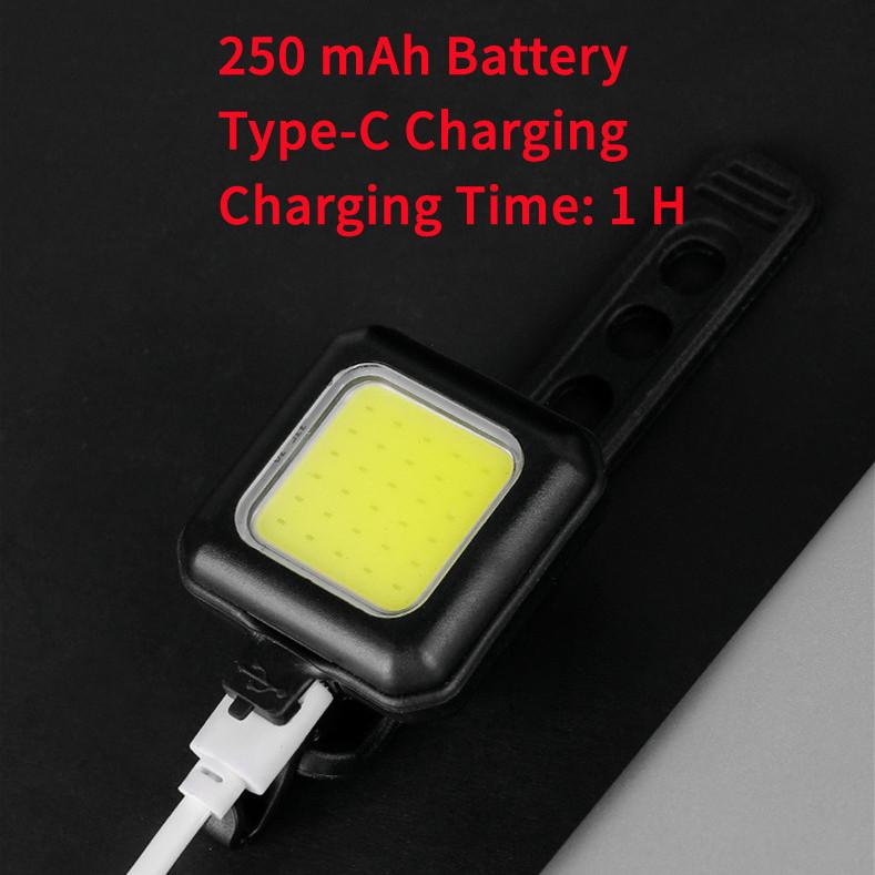 Bicycle Headlight and Tail Light Set Type-C Charging Night Riding Warning Light Suitable for Most Bikes