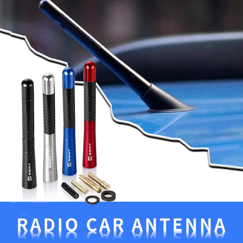 Автомобильные антенны Автомобильная радиоантенна FM/AM Металлическая приемная антенна Автоаксессуары для SEAT Leon FR+Ibiza Altea Formula Racing