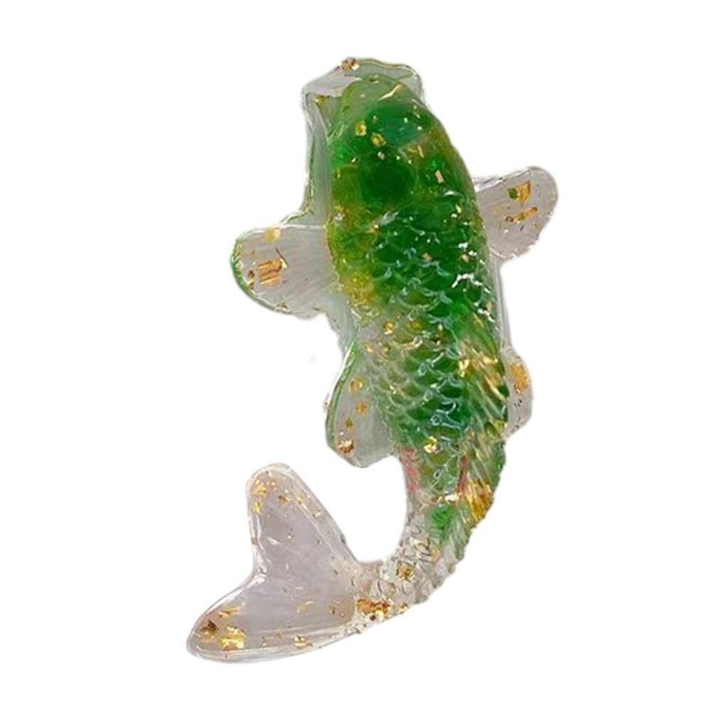 Resin Epoxy Crystal Gravel Carp Ornament Home Decoration Crystal Fish Figure Home