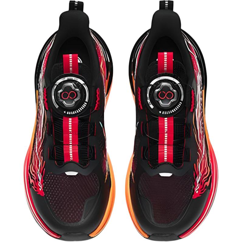 Anta Kids Sports Running Shoes Men Shoes Black Hot-Red 312515524R-5