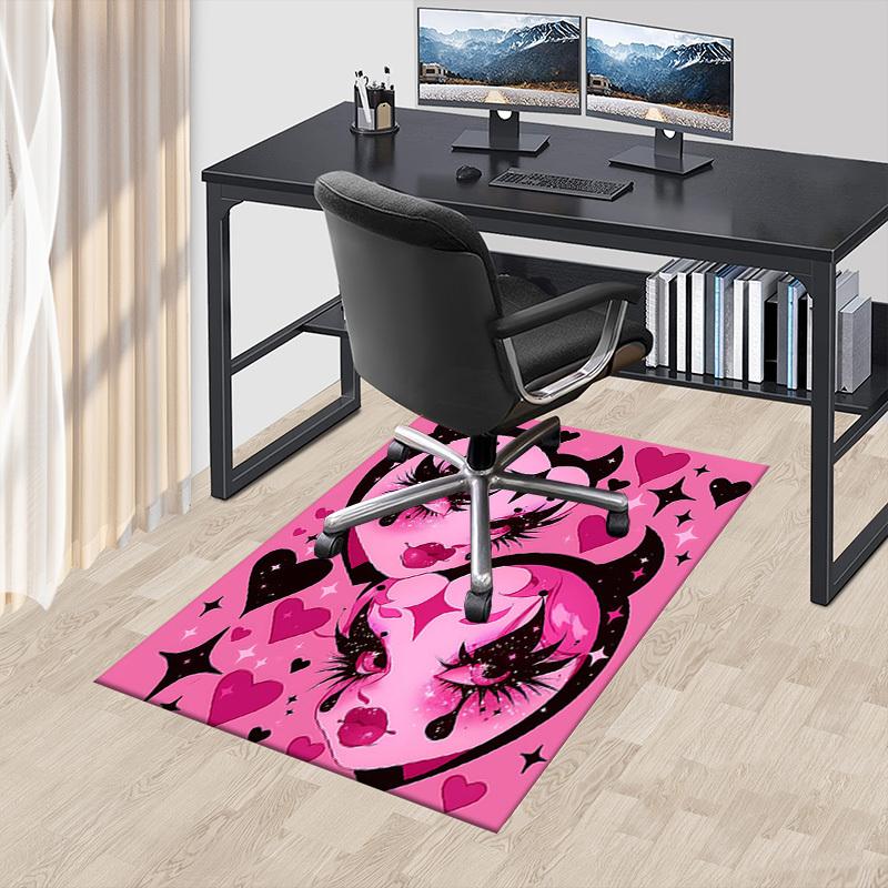 1PC Devil Hearts Extra Large Non Slip Floor carpet, Office, family, bedroom, Studio Large Area Rug Indoor Rugs, , Vibrant Colors
