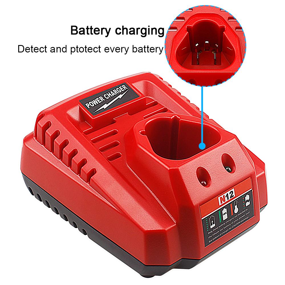 Зарядное устройство для литий-ионных аккумуляторов Milwaukee M11 N11 1A быстрая зарядка Замена 18-11-1111 18-11-1111 C11B C11BX