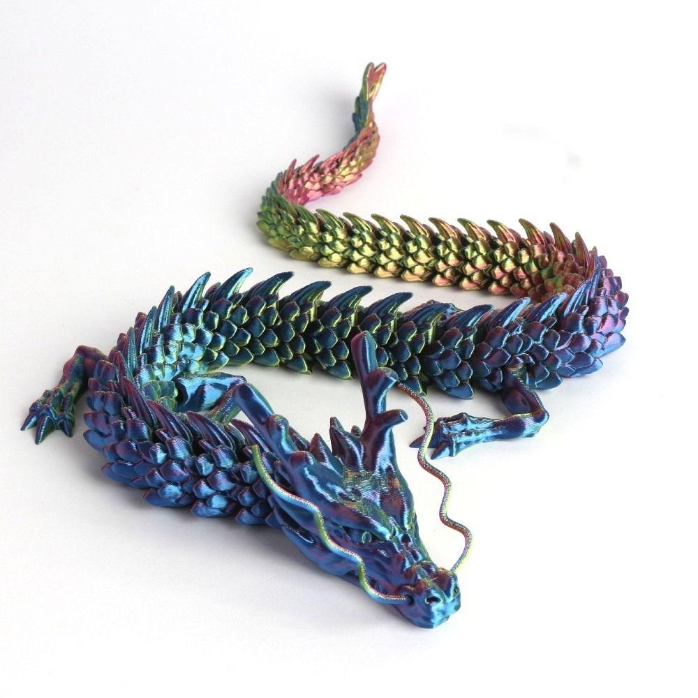 Movable Wings 3D Printed Dragon 45cm Chinese Dragon Ornaments Landscaping Decoration