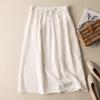 Skirt Women Summer Casual Versatile Elastic High Waist Loose   Skirt Oversize Stretchy Slim Solid Colour Dresses
