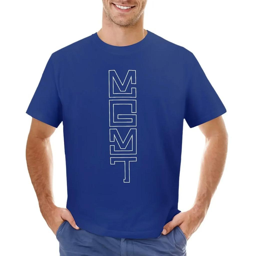 MGMT T-shirt blanks customizeds kawaii clothes mens funny t shirts