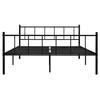 VidaXL Cadre de lit Noir Métal 180 x 200 cm