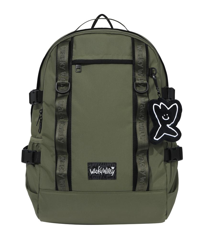 Сумасшедший Вилли Рюкзак из стропы Cordura Оливково-зеленый