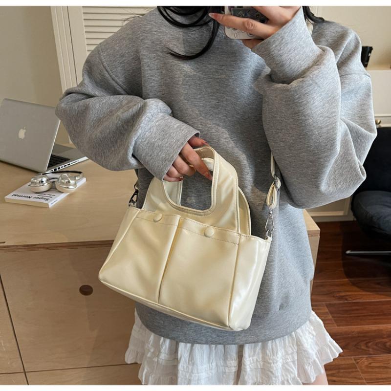 Ретро сумка-тоут большой вместимости, новая женская сумка через плечо под мышкой высокого класса, простая сумка-ведро для通勤