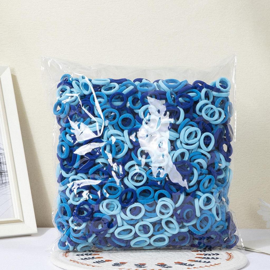 100 шт. Разноцветные базовые нейлоновые эластичные резинки для волос для девочек, для хвостиков, резинки-скранчи, детские базовые аксессуары для волос