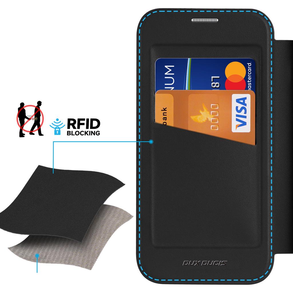 Чехол-книжка Dux Ducis Skin X Pro для iPhone 16 Pro с MagSafe — черный