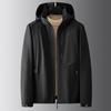 Осенне-зимняя мужская куртка среднего и пожилого возраста, простая и универсальная, свободная, стандартного покроя, водонепроницаемая и ветрозащитная