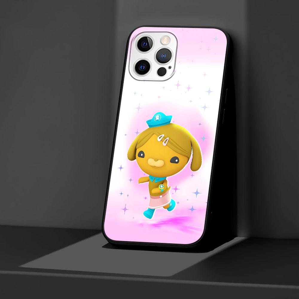 Cartoon Octonauts Case for Apple iPhone 13 14 Plus 11 12 Mini 15 Pro Max 7 8 SE 2020 X XS XR Silicone Black Soft Phone Cover