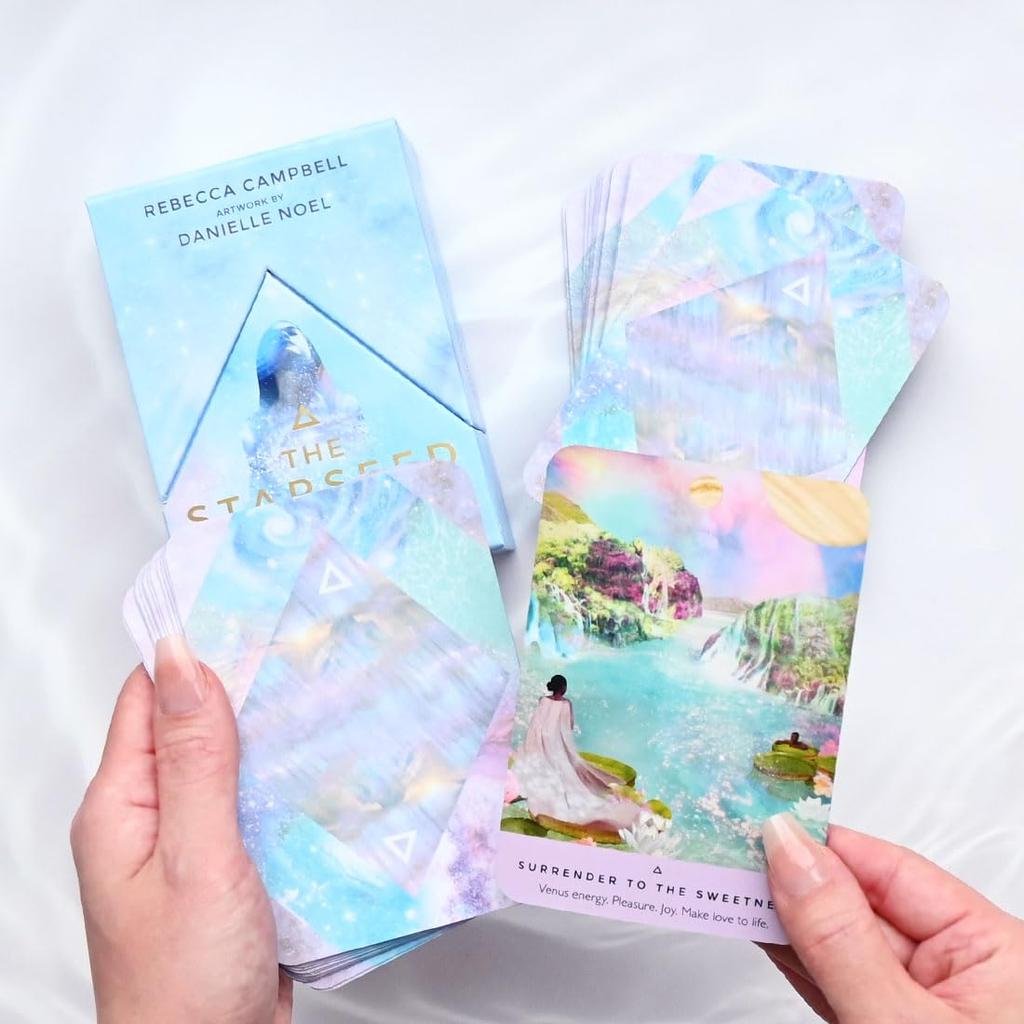 Starseed Oracle [New Edition] Japanese Instruction Manual Included, Authentic Fortune Telling Oracle Cards, Blue Edge, Direct from the Manufacturer