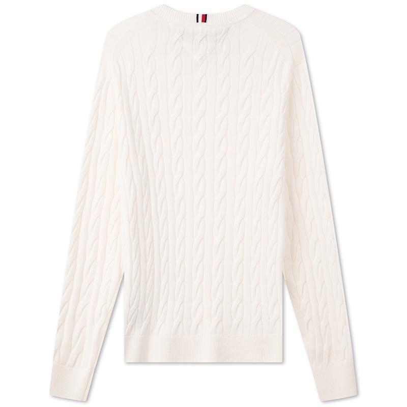 Tommy Hilfiger cable-knit crew-neck sweater MW0MW33132