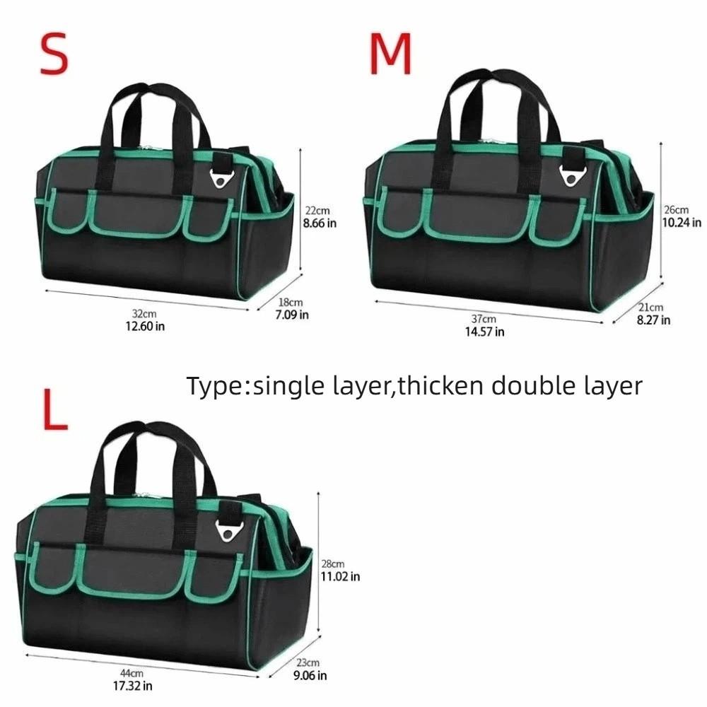 Waterproof Tool Bag Heavy Duty Electrician Tool Bag Portable Toolbox Organizer Construction Site