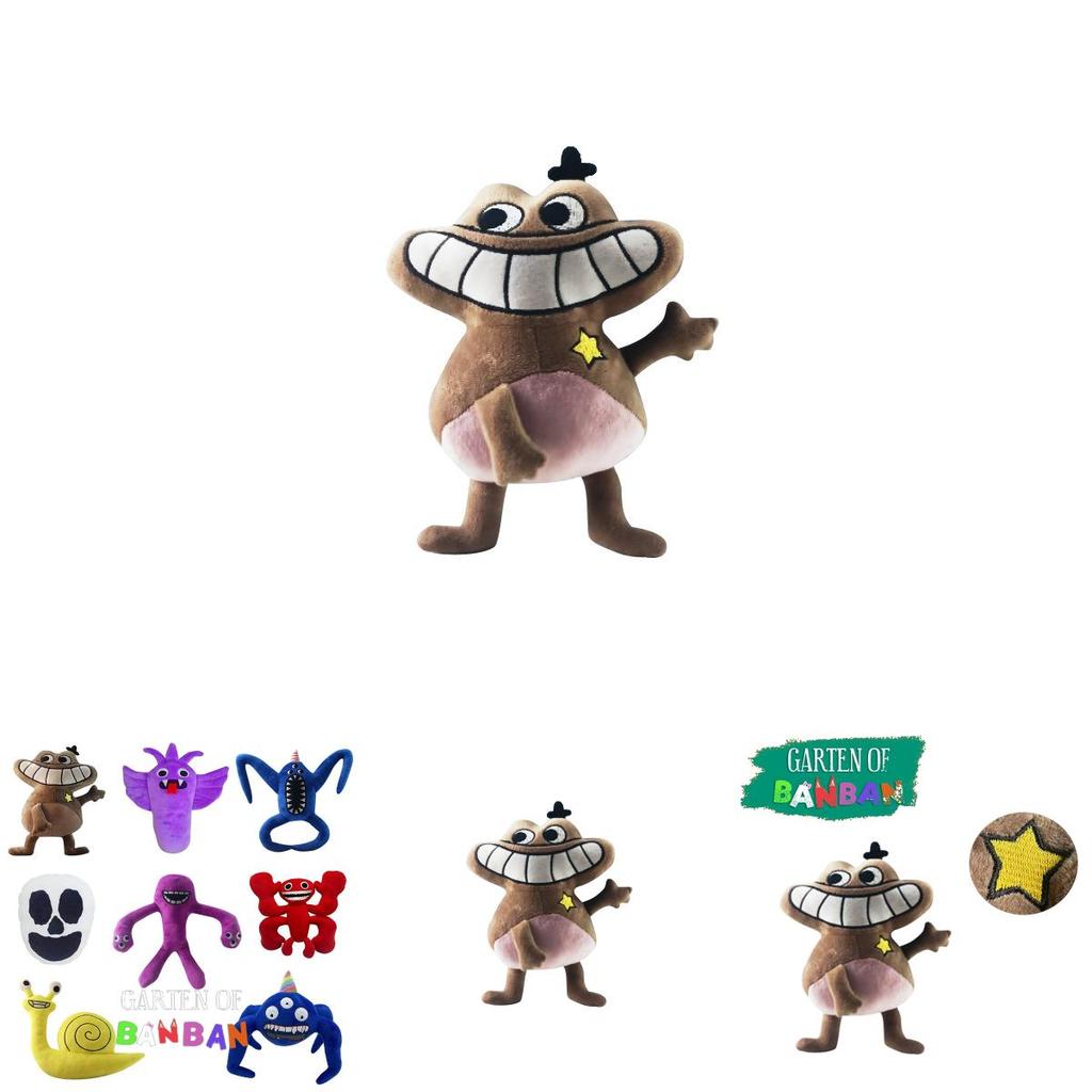 Garten Of Banban Plush Grey Spotted Monster Stuffed Animal Toy 25cm