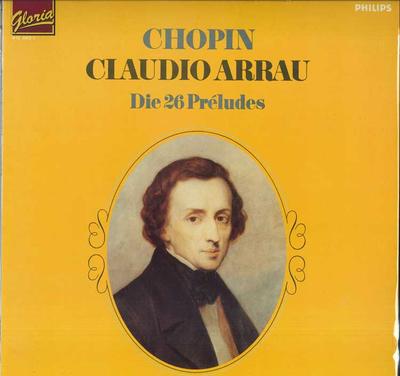 LP Пластинка ШОПЕН, КЛАУДИО АРРАУ - 26 прелюдий FG5008 Philips, Gloria 1974 Япония Классика