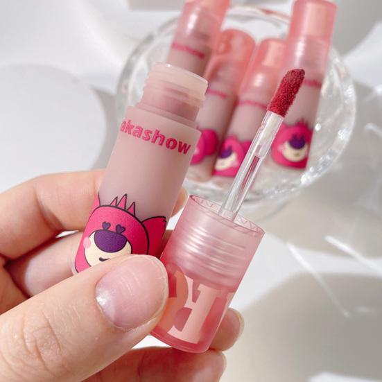 2 г блеск для губ с рисунком медведя, гладкий, удобный для переноски, мини-мягкий увлажняющий, легкий, матовый блеск для губ для девочек