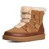 UGG Классические Новые Ботинки-Снегоходы из Спилка Коровьей Кожи с Круглым Носком и Толстой Подошвой Женские ботинки Коричневый 1174574-CHE