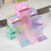 105Sheets Cartoon Transparent Sticky Notes Kawaii Pull-Out Memo Pad Paper Message Paper Cute Handbook Stickers Gifts
