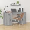 VidaXL Desk with Cabinet Sonoma Grey Engineered Wood 3185437
