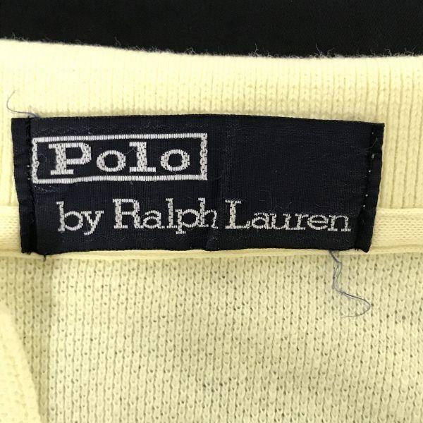 Polo by Ralph Lauren винтажная футболка-поло мужская S-M бежево-желтая 70-80-х(ИСПОЛЬЗОВАЛ)