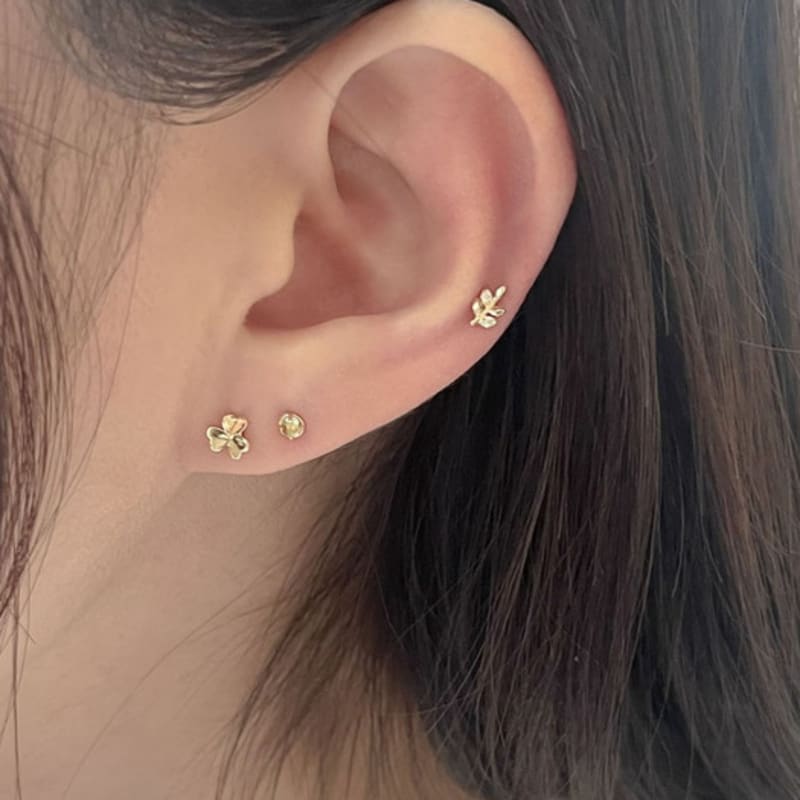 Youngglow 14k пирсинг-лист с фианитом