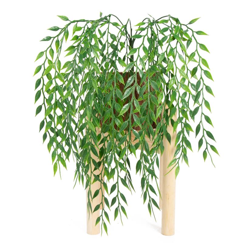 Искусственное пластиковое растение, цветок, зеленый настенный лист, декор для дома и офиса