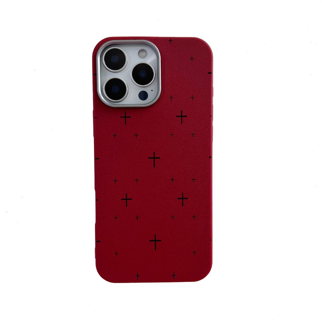 Простой и практичный чехол для мобильного телефона iPhone18promax Apple 171615131121411 однотонный кожаный узор JNT