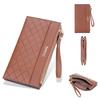 Baellerry Women's Long Purse Multifunctional Wallet Multi-card Slots Billfold Double Zipper Clutch Bag Pu Leather Cell Phone Bag