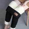 Women's Autumn and Winter High Waisted Leggings with Added Wool and Thickened Lamb Wool Leggings, Warm Pants