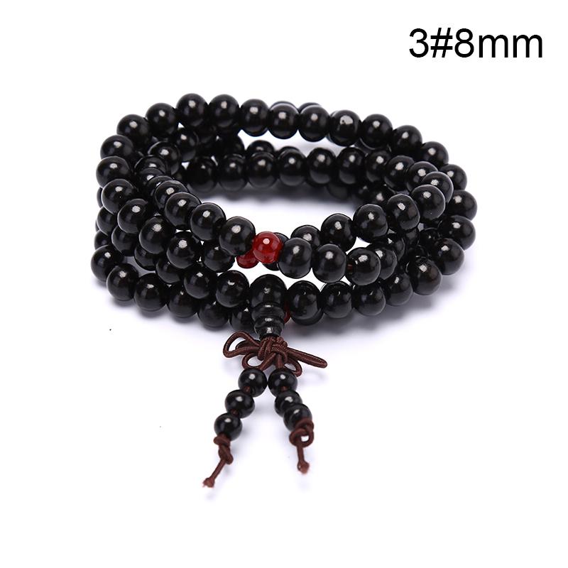 6/8 мм натуральный сандаловое дерево буддийский Будда медитация бусины браслет для женщин и мужчин