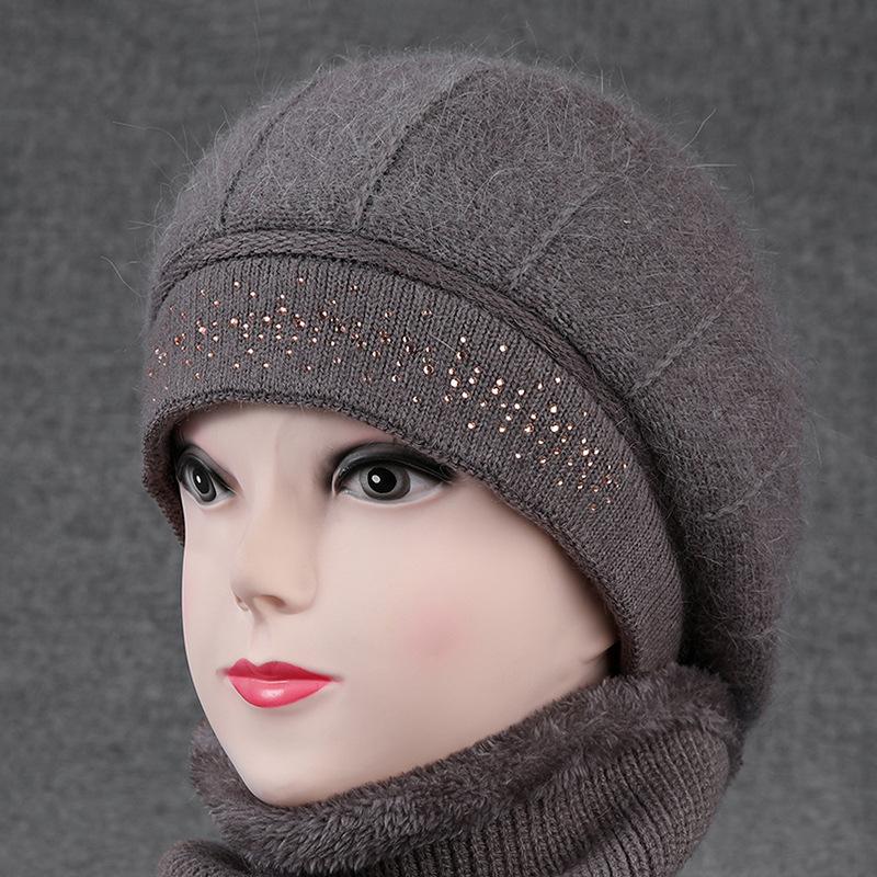Retro Leopard Print Plush Bucket Hat Women'S Season Shows Small Face, Thickened Warm Ear Protection Mongolian Hat