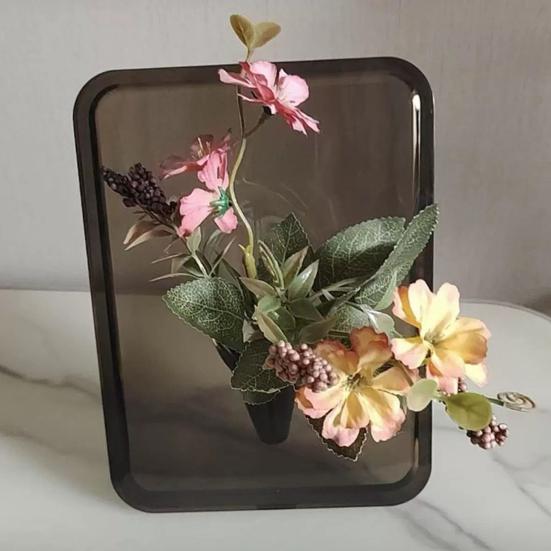 Акриловая фоторамка Yousheng, ваза для цветов, украшение, прозрачный держатель для вазы с цветочными растениями, центральный элемент для домашнего офиса, обеденного стола, украшение для рабочего стола