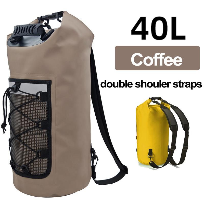 Swimming PVC Pack Dry Bag Backpack for Women Men 10L 20L Waterproof Shoulder Kayak Trekking Drifting Rafting Surfing Boating Bag