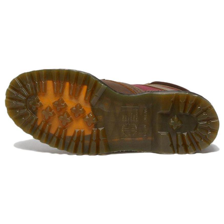 Доктор. Мартенсы Dr.Martens 1460 Сделано в Англии Ботинки на шнуровке с мягкой вставкой 'Brown Dockyard Oxblood' 27775203