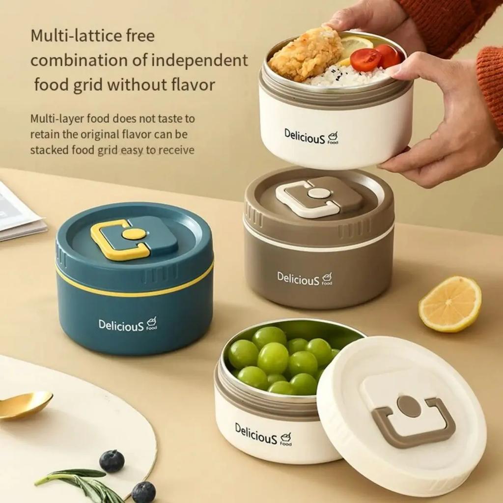 Долговечный изолированный ланч-бокс можно носить с собой офисным работникам, а студенческий ланч-бокс можно разогревать в микроволновке.