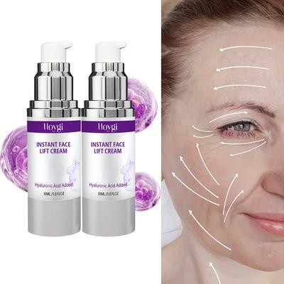 Крем для мгновенной подтяжки и укрепления лица, подтягивает и укрепляет кожу. Светло-бежевый с ретинолом, коллагеном и гиалуроновой кислотой, увлажняет, гидратирует и придает упругость. Укрепляющий крем.