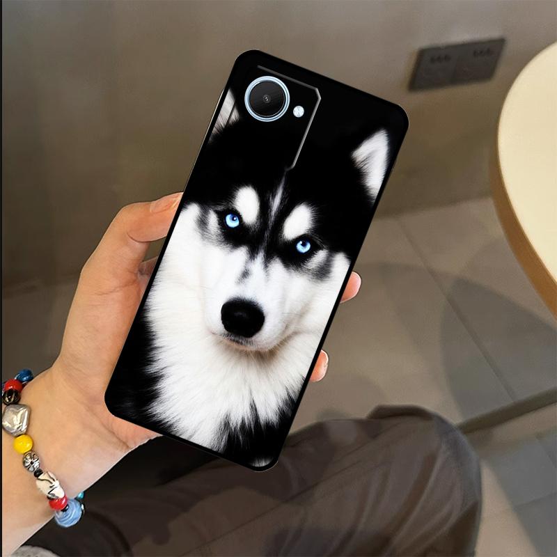 Animal Wolf Dog Husky Case For Realme C65 C67 C61 C53 C55 C51 C25 C63 C71 C75 GT6 GT7 Pro 11 12 13 14 15 Pro Plus