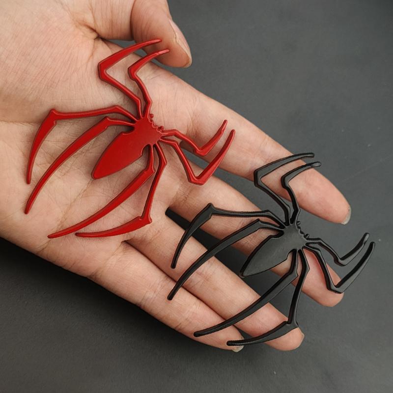 Universal 3D Metal Car Stickers Spider Car Logo Chrome Badge Auto Emblem Decal Car Styling Decoration Auto Exterior Accessories
