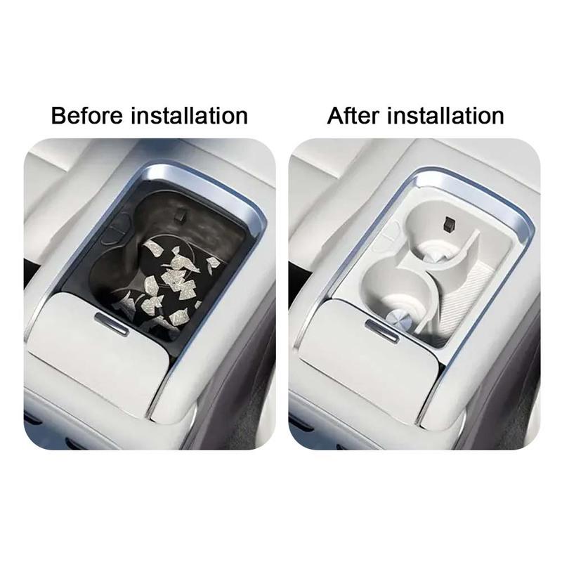 Car Decoration Center console cup pad For ZEEKR 7X 2025-2026 Black White Gray Cars Accessories Upgrade Modify A Car