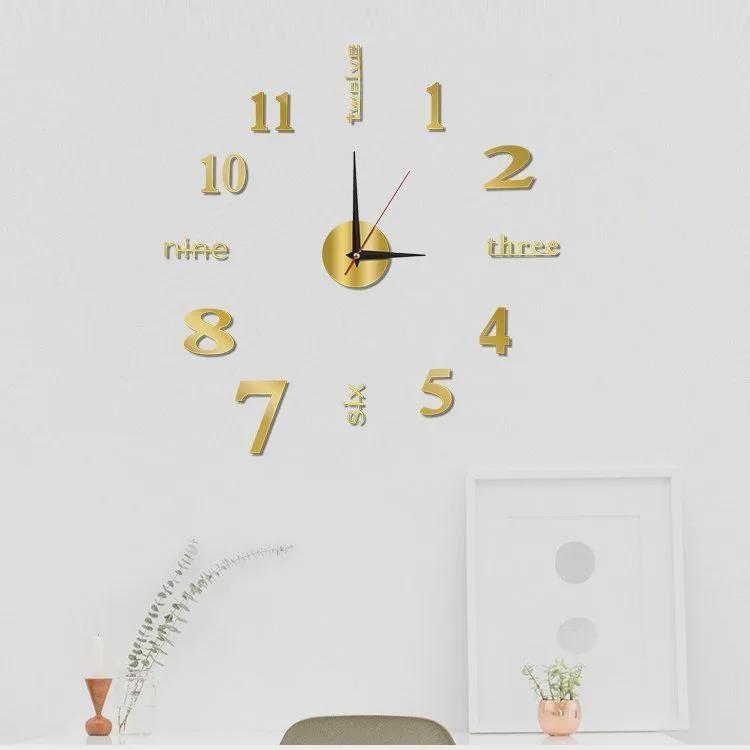 DIY Luminous Wall Clock, Mute, with Installation Accessories, Diameter 40cm