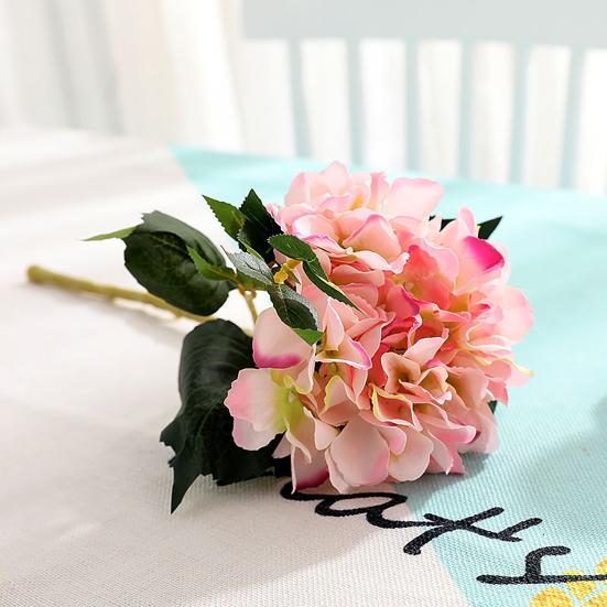 1 шт., искусственная гортензия, устойчивая к выцветанию, реалистичный яркий цвет, аксессуар для фотографии, цветок из искусственного шелка