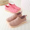 Fashion Platform Rain Shoes Women's Winter Outdoor Shallow Mouth Waterproof Shoes Non-slip Low-top Lightweight Work Rain Boots Rubber Shoes