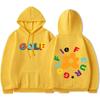 Golf Wang Le Fleur Flower Vote Igor Tyler The Creator Skate Hoodie Men Casual Hip Hop Sweatshirts Double Sided Print Pullover