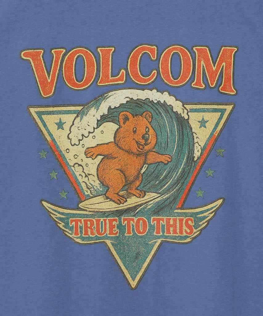 VOLCOM Happy Surfer Oversized Short Sleeve T-Shirt (Vintage Blue)