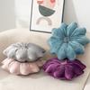 Sunflower Hug Pillow Soft and Skin Friendly New Product Dutch Velvet Sofa Bedroom Flower Shaped Backrest Pillow Simple Style